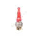Кран шаровой латунь никель Эксперт Ду 32 Ру40 ВР/НР полнопроходной рычаг красный Dist Н124Р