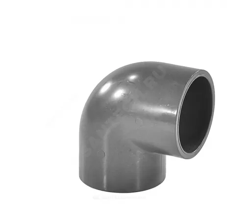 Отвод НПВХ Дн 16х90гр Ру10 под клеевое соединение Агригазполимер 206-018