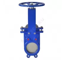 Задвижка шиберная двусторонняя чугун 1111W Ду 125 Ру16 межфл со штурвалом уплотнение: EPDM Benarmo