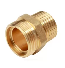 Ниппель латунь переходной Ду 15х16 (1/2") НР R180R Giacomini R180RY015