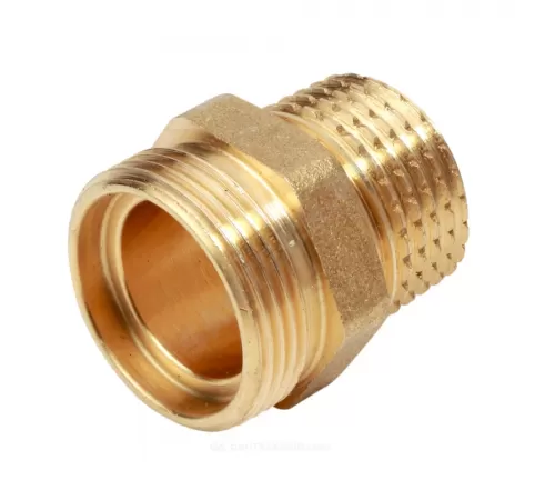 Ниппель латунь переходной Ду 20х18 (3/4") НР R180R Giacomini R180RY021