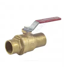 Кран шаровой медь R258D Дн 15 Ру42 под пайку рычаг красный Giacomini R258Y002