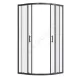 Ограждение душевое Вэлия 900х900х1950 мм без поддона четверть круга угловая прозрачное стекло Santek 1.WH50.1.791