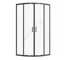 Ограждение душевое Вэлия 900х900х1950 мм без поддона четверть круга угловая прозрачное стекло Santek 1.WH50.1.791