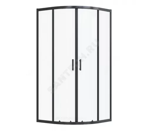 Ограждение душевое Вэлия 900х900х1950 мм без поддона четверть круга угловая прозрачное стекло Santek 1.WH50.1.791