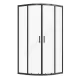 Ограждение душевое Вэлия 900х900х1950 мм без поддона четверть круга угловая прозрачное стекло Santek 1.WH50.1.791