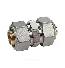 Муфта переходная для МП/PE-X труб латунь хром обжим Дн 20х16 R566AM Giacomini R566MX053