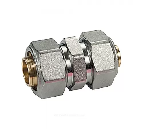 Муфта переходная для МП/PE-X труб латунь хром обжим Дн 20х16 R566AM Giacomini R566MX053