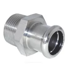 Муфта сталь нерж AISI 316L Дн 18х1/2" Ру16 пресс/НР Inoxpres RM 187102018