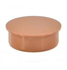 Заглушка НПВХ коричневая Дн 110 б/нап Aquaviva AQVD000110