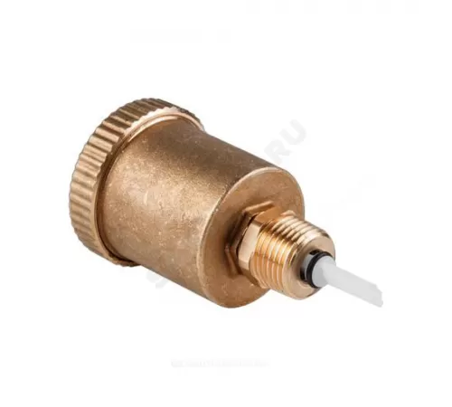 Воздухоотводчик автоматический латунь R99I Ду 10 Ру14 G3/8" НР прямой с запорным клапаном Giacomini R99IY002