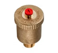 Воздухоотводчик автоматический латунь R99I Ду 15 Ру14 G1/2" НР прямой с запорным клапаном Giacomini R99IY003