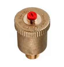 Воздухоотводчик автоматический латунь R99I Ду 10 Ру14 G3/8" НР прямой с запорным клапаном Giacomini R99IY002