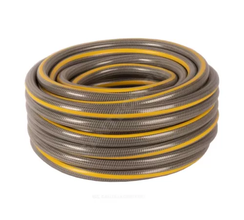 Шланг поливочный армированный ПВХ напорный Дв 19 (3/4") бухта 25м Фаворит непрозрачный Завод ПолимерШланг НФ-00000096