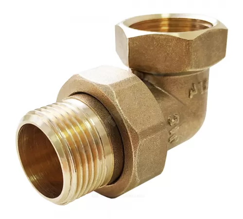 Соединитель латунь американка Ду 20 (3/4") угловой ВР/НР VALFEX VF.098.L.034