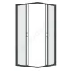 Ограждение душевое Вэлия 800х800х1950 мм без поддона квадратная прозрачное стекло Santek 1.WH50.1.788