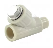 Фильтр PP-R сетчатый серый Дн 20х45гр внутр/наруж пайка VALFEX 10142020Г