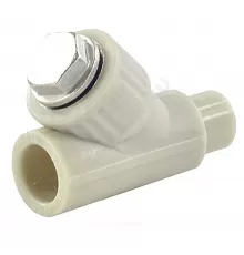 Фильтр PP-R сетчатый серый Дн 20х45гр внутр/наруж пайка VALFEX 10142020Г