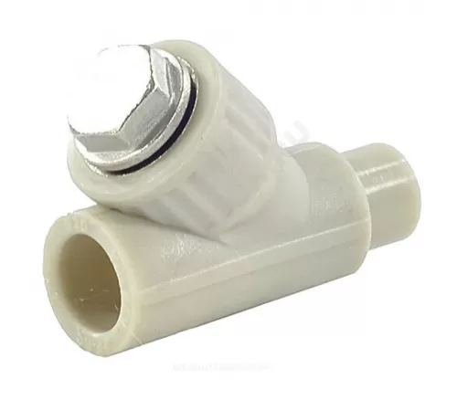 Фильтр PP-R сетчатый серый Дн 20х45гр внутр/наруж пайка VALFEX 10142020Г