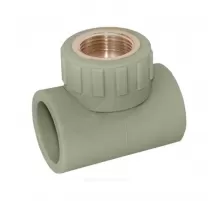 Тройник PP-R комбинированный серый Дн 25х3/4" ВР RTP (РосТурПласт) 10988