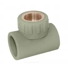 Тройник PP-R комбинированный серый Дн 20х1/2" ВР RTP (РосТурПласт) 10985