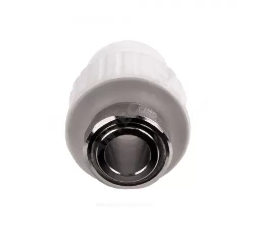 Муфта PP-R комбинированная белая Дн 20х1/2" с накидной гайкой на метал. штуцере RTP (РосТурПласт) 10696