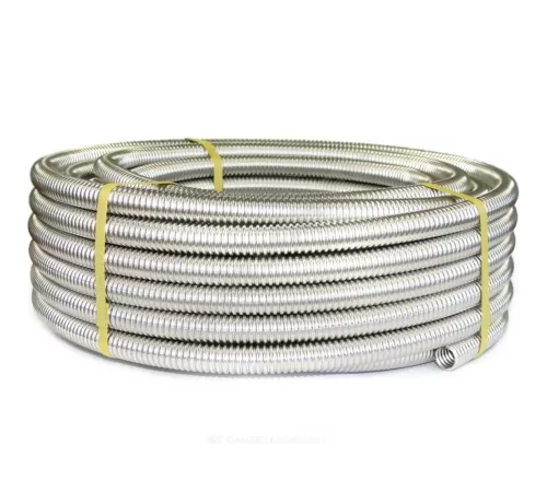 Труба гофрированная сталь нерж SS304 15A Ру15 неотожженная бухта 10м STAHLMANN SP3041510010