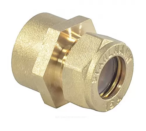 Муфта латунь 15Aх3/4" обжим/ВР STAHLMANN SSFL1503/4BEF