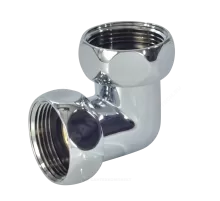 Соединитель для полотенцесушителя латунь Ду 25 1"x1" нак/гайка угловой хром Элит-Металл SG740SCH1010 ..