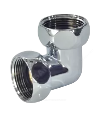 Соединитель для полотенцесушителя латунь Ду 25 1"x1" нак/гайка угловой хром Элит-Металл SG740SCH1010 ..