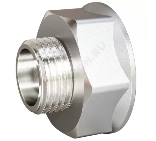 Переход латунь никель реборда Ду 40х32 (1 1/2"х1 1/4") ВР/НР LD LD.67.509.40х32