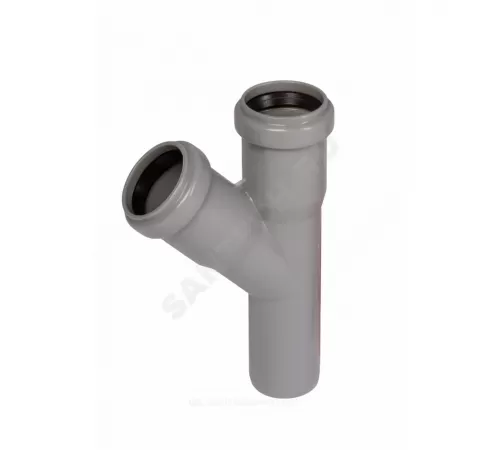 Тройник PP-H серая HT HTEA Дн 50х50х87гр б/нап в/к Ostendorf 112400