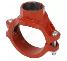 Отвод (седелка) резьбовой грувлок ковкий чугун XGQT15S Ду100х20 (Дн114х3/4") Ру25 JIANZHI .