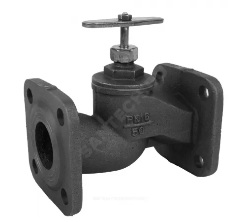 Клапан запорный чугун 15кч19п Ду 25 Ру16 Тмакс=200 оС фл с маховиком RMCX