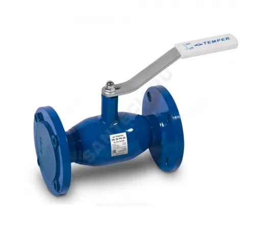 Кран шаровой сталь 11с67п Ду 80 Ру16 фл L=290мм полнопроходной Temper 29320080