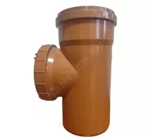 Ревизия НПВХ коричневая Дн 110 б/нап L=0,24м в/к Агригазполимер