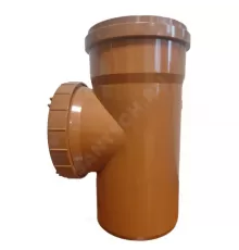 Ревизия НПВХ коричневая Дн 110 б/нап L=0,24м в/к Агригазполимер