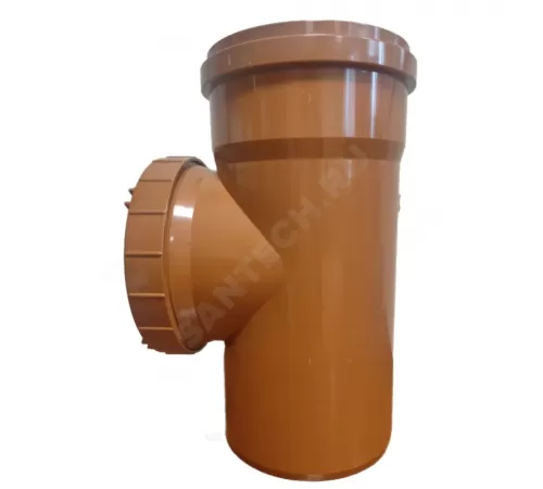 Ревизия НПВХ коричневая Дн 110 б/нап L=0,24м в/к Агригазполимер