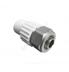 Ниппель PP-R комбинированный серый Дн 20х16 наруж пайка/обжим для МП труб VALFEX 10172016Г