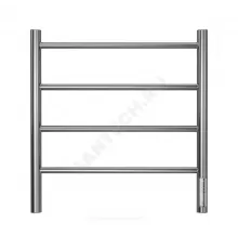 Полотенцесушитель электрический нерж сталь Лесенка 113 Вт 500х550мм 4П со встроенным диммером справа Аврора Терминус 4670078544391