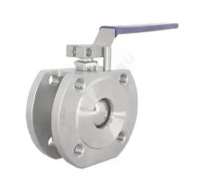 Кран шаровой нерж SS304 Ду 150 Ру16 межфл под электропривод с рукояткой Benarmo