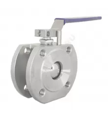 Кран шаровой нерж SS304 Ду 100 Ру16 межфл под электропривод с рукояткой Benarmo