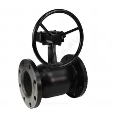 Кран шаровой сталь 09Г2С Ballomax КШТ 61.103 Ду 150 Ру25 фл L=350мм с редуктором BROEN КШТ 61.103.150.Р.25