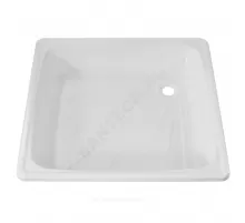 Поддон душевой стальной квадрат 700х700х150 рифленый Selena