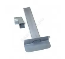 Воронка парапетная ПВХ Дн 100 с угловым отводом 65x100мм Татполимер ТП-01.П.ПВХ