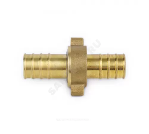 Соединитель штуцерный латунь разъемный для шланга Дн 18 9105 Aquasfera 9105-02