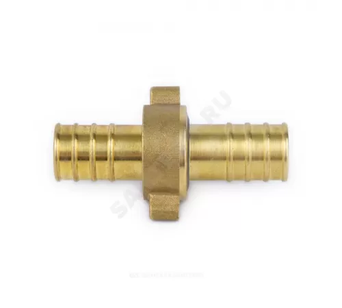 Соединитель штуцерный латунь разъемный для шланга Дн 18 9105 Aquasfera 9105-02