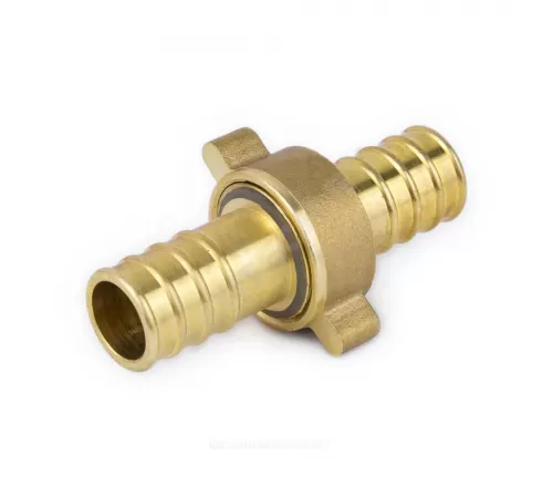 Соединитель штуцерный латунь разъемный для шланга Дн 18 9105 Aquasfera 9105-02