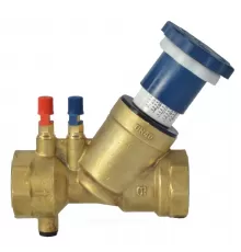 Клапан балансировочный ручной латунь Ду 40 G1 1/2" Ру25 Тмакс=110 оС ВР Kvs=27.5м3/ч с измерительными ниппелями OR 0621.042