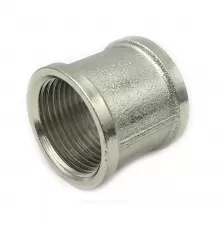 Муфта латунь никель Ду 32 (1 1/4") ВР/ВР SantechSystems